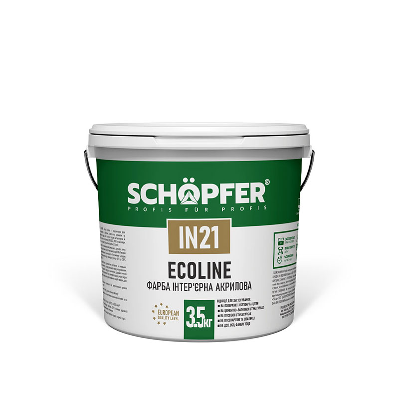 Фарба акрилова інтер'єрна IN-21 ECOLINE SCHÖPFER